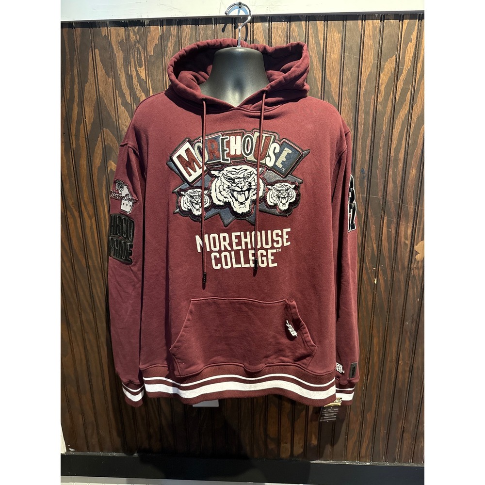 Morehouse College Maroon Tigers HBCU Pullover Hoodie Chenille XL